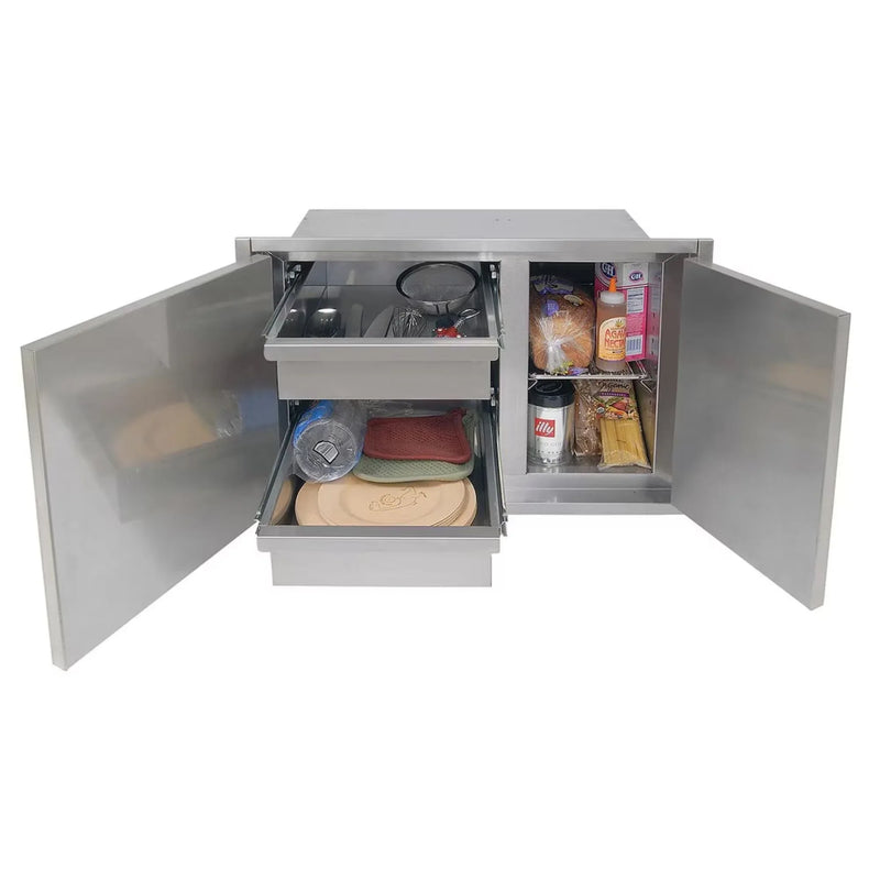 Alfresco 42 X 21-Inch Low Profile Sealed Dry Storage Pantry - Patioscape Outdoors