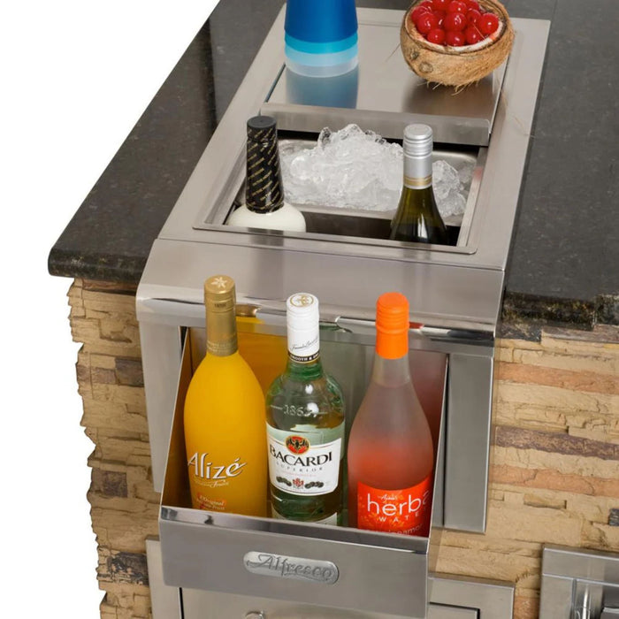 Alfresco 14-Inch Outdoor Rated Versa Bartender & Sink System