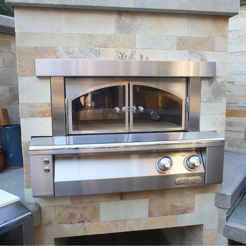 Alfresco 30-Inch Built-In Outdoor Gas Pizza Oven - Patioscape Outdoors