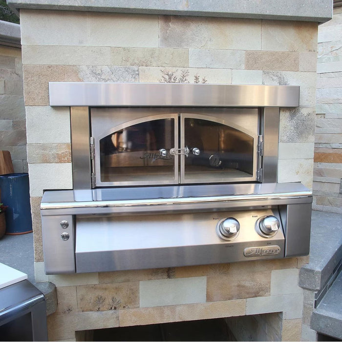 Alfresco 30-Inch Built-In Outdoor Gas Pizza Oven