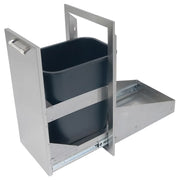 Alfresco 15-Inch Stainless Steel Soft-Close Roll-Out Trash Center - Patioscape Outdoors