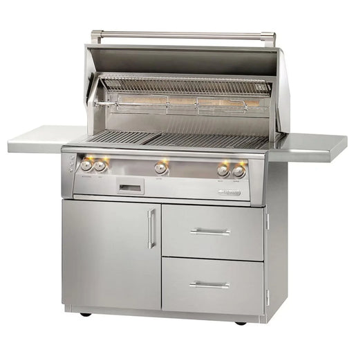 Alfresco Deluxe 42-Inch Stainless Steel Freestanding Gas Grill w/ Rotisserie - Patioscape Outdoors