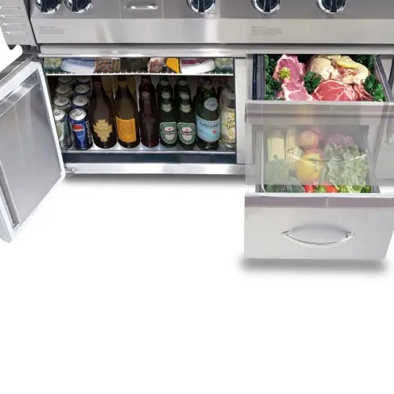 Alfresco 42-Inch Under-Grill Refrigerator, Cart Model - Patioscape Outdoors