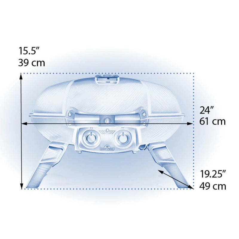 Napoleon TravelQ 285 Portable Propane Gas Grill w/ Griddle