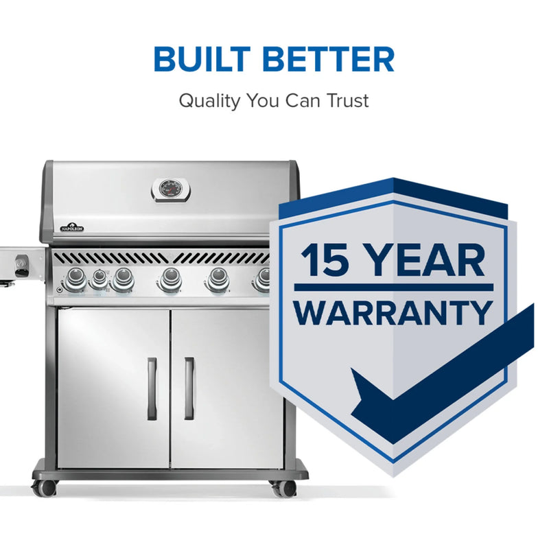 Napoleon Rogue PRO 625 SIB Freestanding Gas Grill w/ Infrared Side Burner