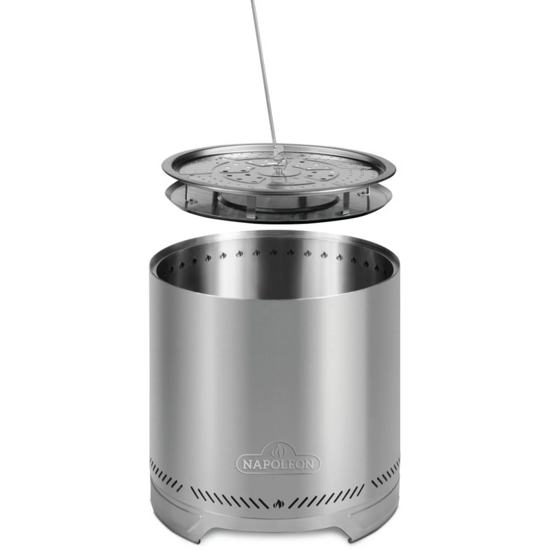 Napoleon Timberwolf 22-Inch Stainless Steel Smokeless Fire Pit