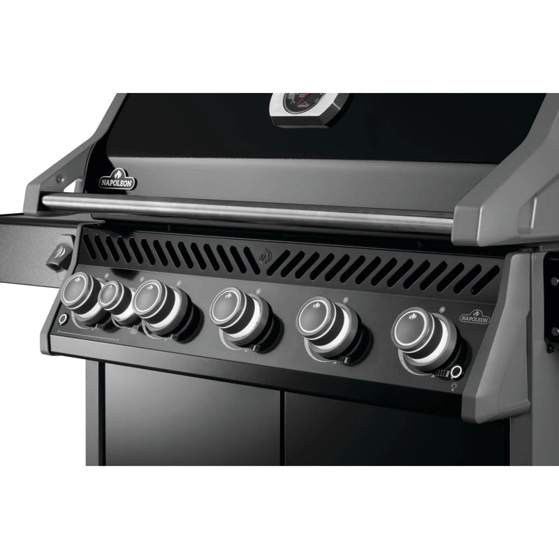 Napoleon Rogue PRO 625 SIB Black Freestanding Gas Grill w/ Infrared Side Burner