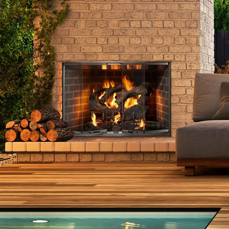 Majestic Cottagewood 36" Outdoor Wood Burning Fireplace - Patioscape Outdoors