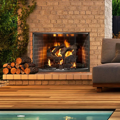 Majestic Cottagewood 42" Outdoor Wood Burning Fireplace - Patioscape Outdoors