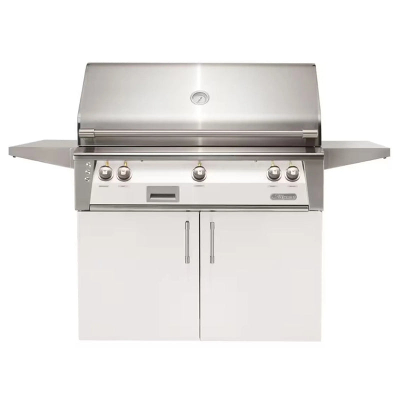 Alfresco 42" Freestanding Stainless Steel Gas Grill with Sear Zone, Rotisserie & Smoker System - Patioscape Outdoors