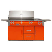 Alfresco 56-Inch Stainless Steel Freestanding Gas Grill w/ Refrigerated Cart, Rotisserie & Side Burner - Patioscape Outdoors