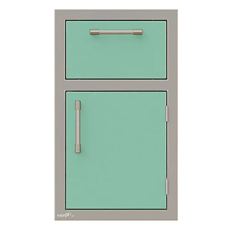 Alfresco 17-Inch Stainless Steel Right-Hinged Soft-Close Door & Drawer Combo - Patioscape Outdoors