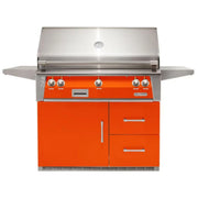 Alfresco 42-Inch Stainless Steel Freestanding Gas Grill w/ Refrigerated Cart, Rotisserie & Sear Zone - Patioscape Outdoors