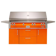 Alfresco ALXE 56-Inch Stainless Steel Freestanding Gas Grill w/ Sear Zone And Rotisserie - Patioscape Outdoors