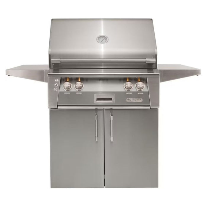 Alfresco 30-Inch Stainless Steel Freestanding Gas Grill w/ Rotisserie & Sear Zone