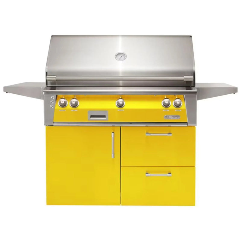 Alfresco Deluxe 42-Inch Stainless Steel Freestanding Gas Grill w/ Rotisserie - Patioscape Outdoors