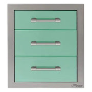 Alfresco 17-Inch Stainless Steel Soft-Close Triple Drawer - Patioscape Outdoors