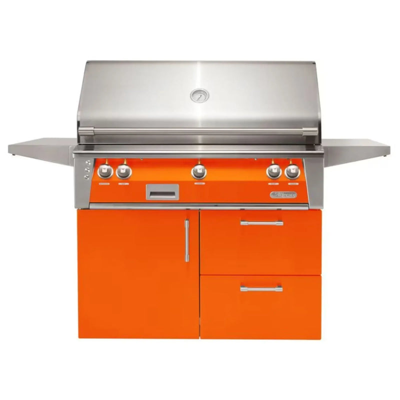 Alfresco Deluxe 42-Inch Stainless Steel Freestanding Gas Grill w/ Rotisserie & Sear Zone - Patioscape Outdoors