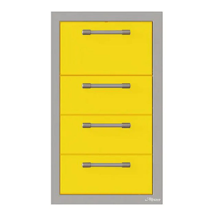 Alfresco 17-Inch Stainless Steel Triple Drawer & Paper Towel Holder Combo