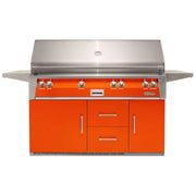 Alfresco 56-Inch Stainless Steel Freestanding Gas Grill w/ Refrigerated Cart, Rotisserie & Sear Zone - Patioscape Outdoors