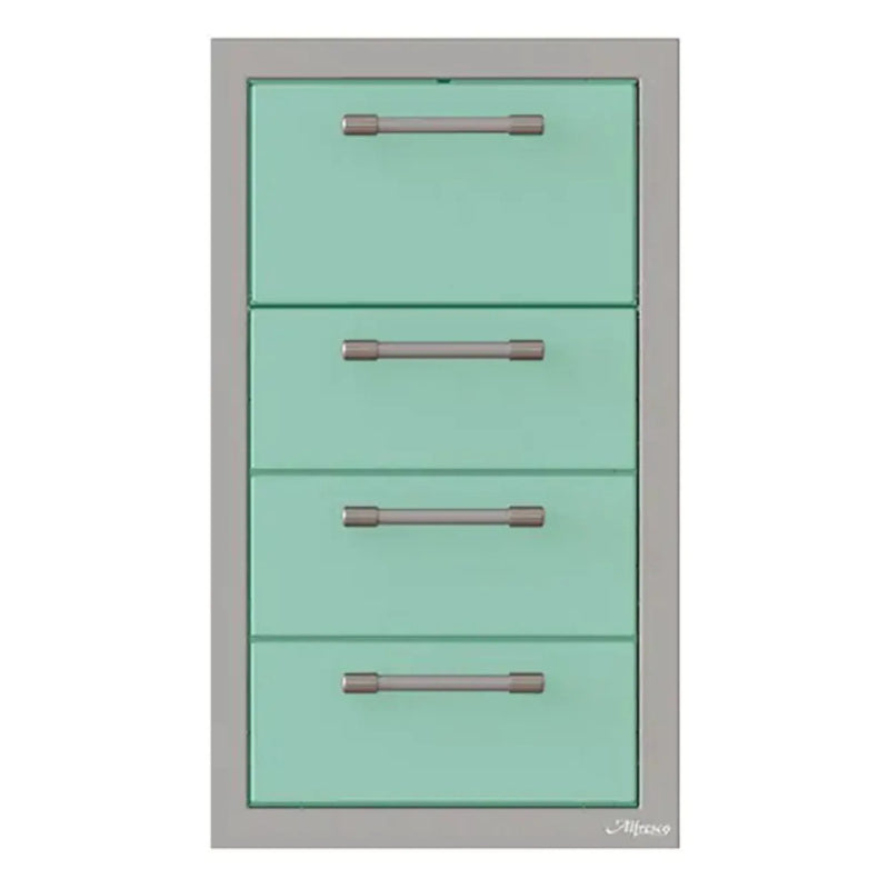 Alfresco 17-Inch Stainless Steel Triple Drawer & Paper Towel Holder Combo - Patioscape Outdoors