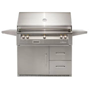 Alfresco 42-Inch Stainless Steel Freestanding Gas Grill w/ Refrigerated Cart, Rotisserie & Sear Zone - Patioscape Outdoors