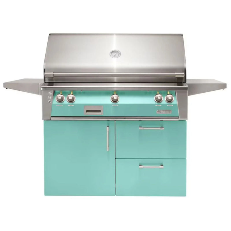 Alfresco Deluxe 42-Inch Stainless Steel Freestanding Gas Grill w/ Rotisserie - Patioscape Outdoors