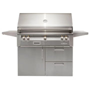 Alfresco Deluxe 42-Inch Stainless Steel Freestanding Gas Grill w/ Rotisserie & Sear Zone - Patioscape Outdoors