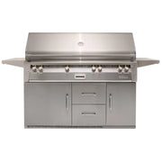 Alfresco 56-Inch Stainless Steel Freestanding Gas Grill w/ Refrigerated Cart, Rotisserie & Sear Zone - Patioscape Outdoors