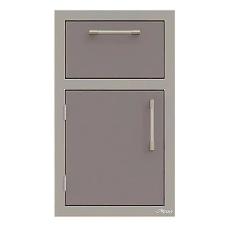 Alfresco 17-Inch Stainless Steel Left-Hinged Soft-Close Door & Drawer Combo - Patioscape Outdoors