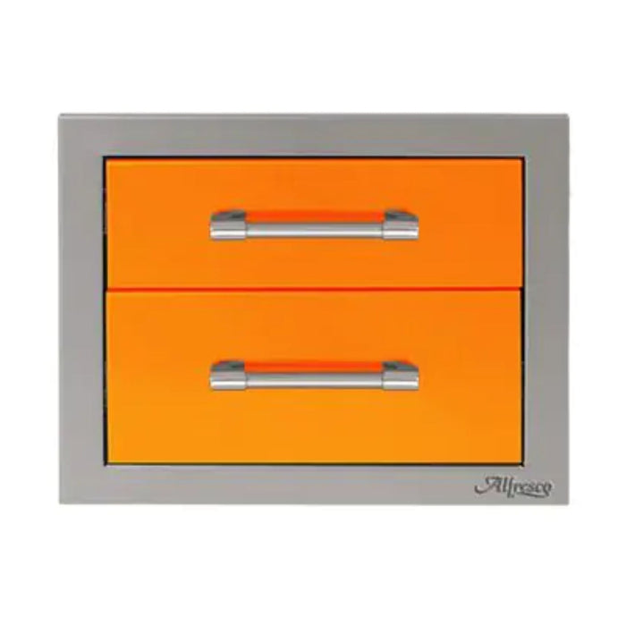 Alfresco 17-Inch Stainless Steel Soft-Close Double Drawer