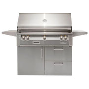 Alfresco Deluxe 42-Inch Stainless Steel Freestanding Gas Grill w/ Rotisserie - Patioscape Outdoors