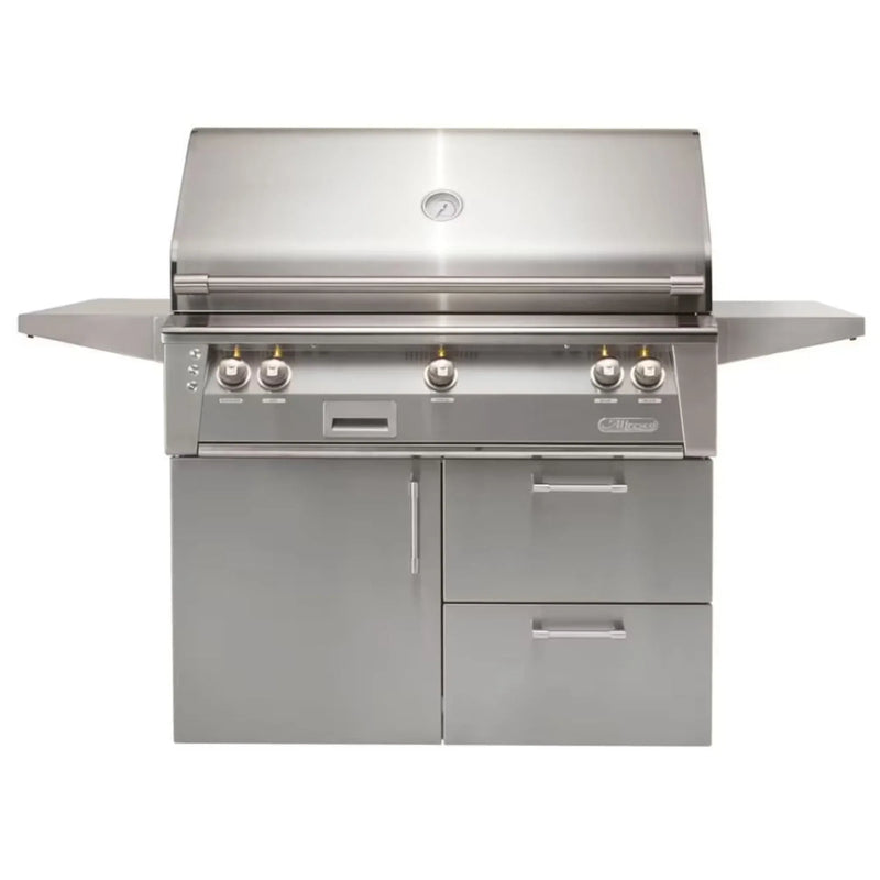 Alfresco Deluxe 42-Inch Stainless Steel Freestanding Gas Grill w/ Rotisserie - Patioscape Outdoors