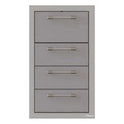 Alfresco 17-Inch Stainless Steel Triple Drawer & Paper Towel Holder Combo - Patioscape Outdoors