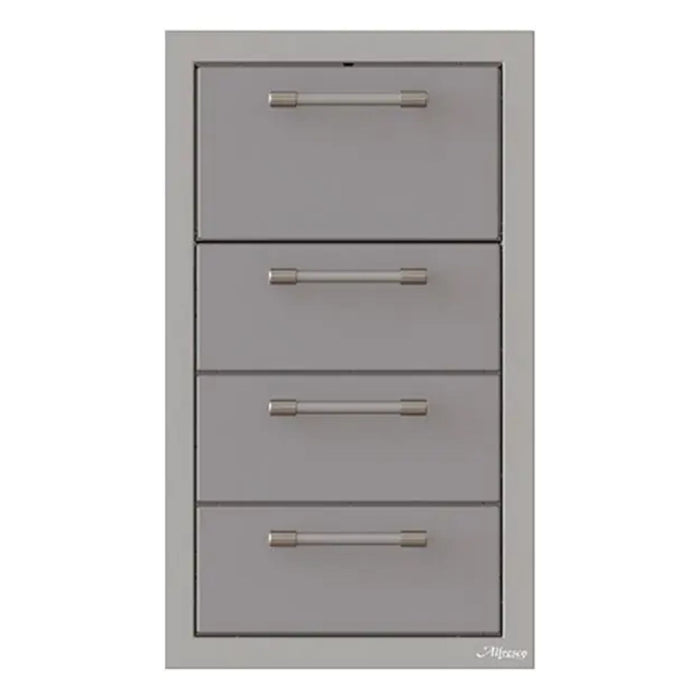 Alfresco 17-Inch Stainless Steel Triple Drawer & Paper Towel Holder Combo