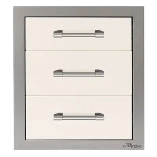 Alfresco 17-Inch Stainless Steel Soft-Close Triple Drawer - Patioscape Outdoors