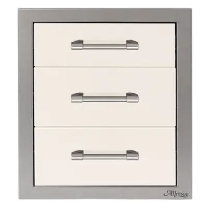 Alfresco 17-Inch Stainless Steel Soft-Close Triple Drawer
