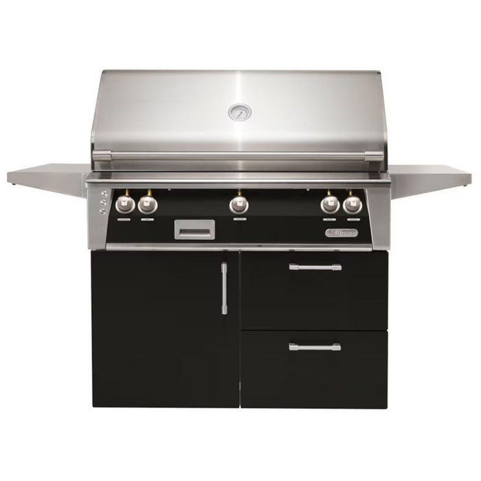 Alfresco Deluxe 42-Inch Stainless Steel Freestanding Gas Grill w/ Rotisserie & Sear Zone
