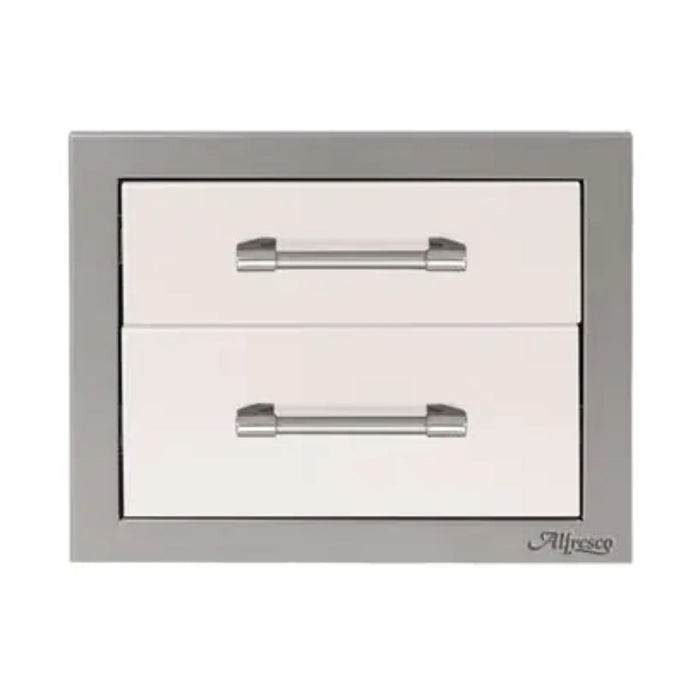 Alfresco 17-Inch Stainless Steel Soft-Close Double Drawer