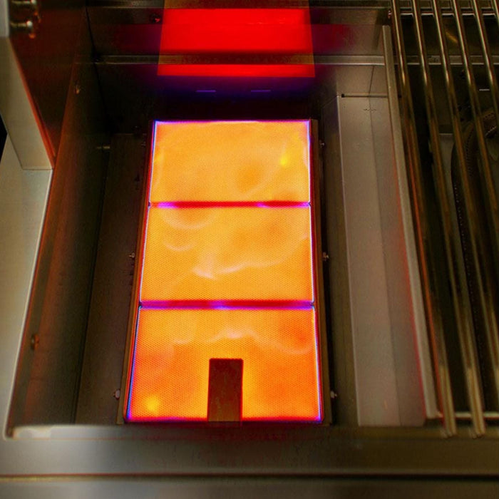 Alfresco Deluxe 56-Inch Stainless Steel Freestanding Gas Grill w/ Rotisserie, Side Burner & Sear Zone