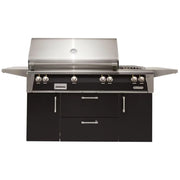 Alfresco Deluxe 56-Inch Stainless Steel Freestanding Gas Grill w/ Rotisserie & Side Burner - Patioscape Outdoors