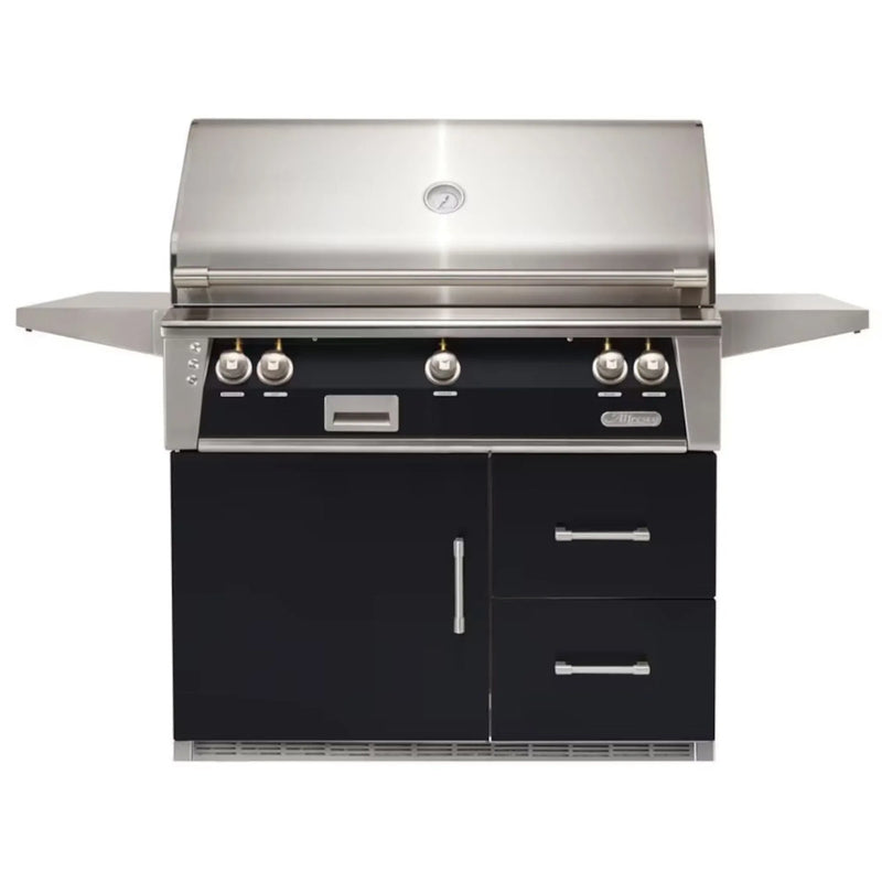 Alfresco 42-Inch Stainless Steel Freestanding Gas Grill w/ Rotisserie & Refrigerated Cart - Patioscape Outdoors