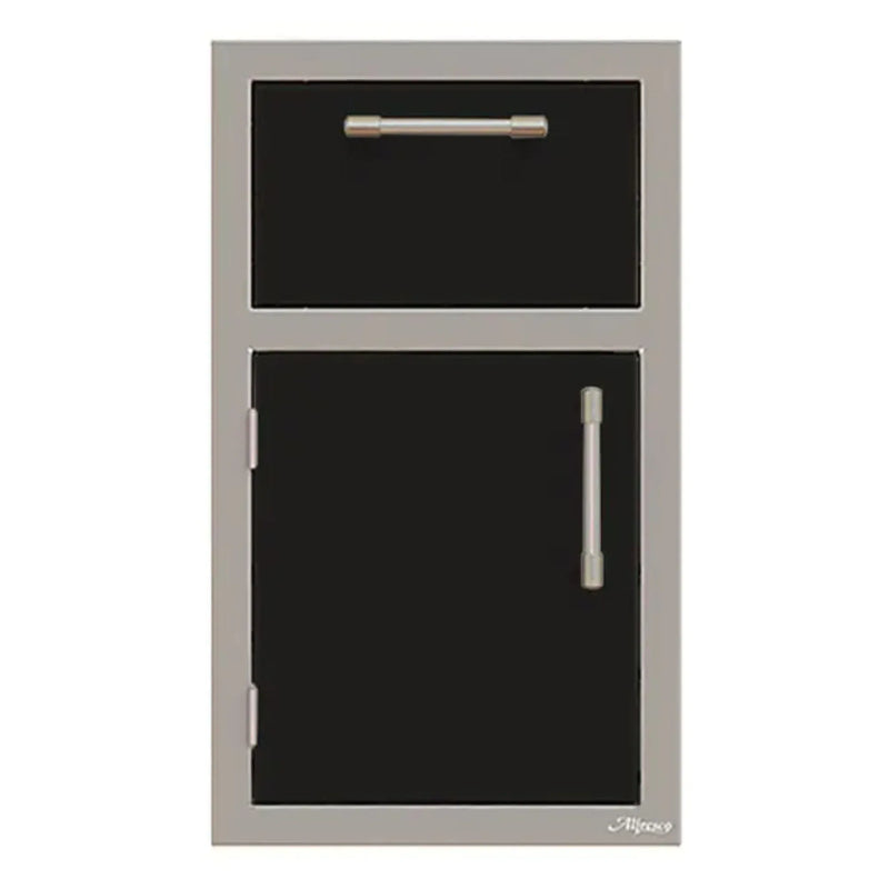 Alfresco 17-Inch Stainless Steel Left-Hinged Door & Paper Towel Holder Combo - Patioscape Outdoors