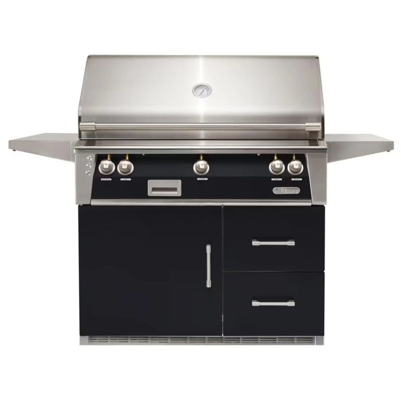 Alfresco 42-Inch Stainless Steel Freestanding Gas Grill w/ Refrigerated Cart, Rotisserie & Sear Zone - Patioscape Outdoors