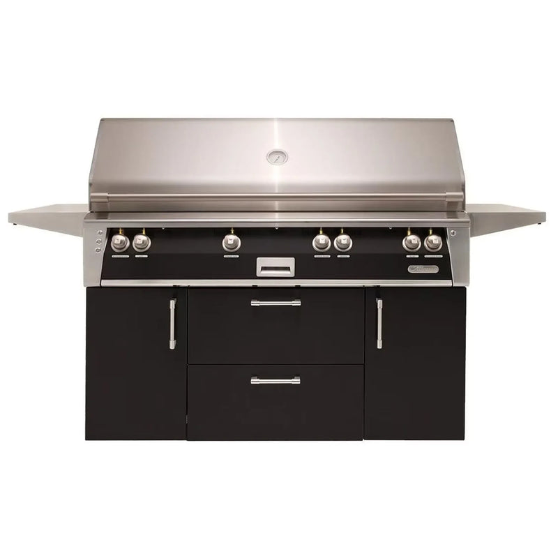 Alfresco ALXE 56-Inch Stainless Steel Freestanding Gas Grill w/ Sear Zone And Rotisserie - Patioscape Outdoors