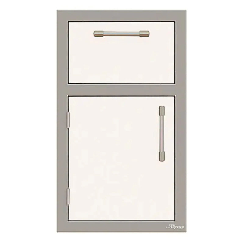 Alfresco 17-Inch Stainless Steel Left-Hinged Soft-Close Door & Drawer Combo - Patioscape Outdoors