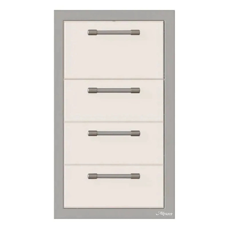 Alfresco 17-Inch Stainless Steel Triple Drawer & Paper Towel Holder Combo - Patioscape Outdoors