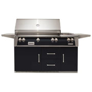 Alfresco 56-Inch Stainless Steel Freestanding Gas Grill w/ Refrigerated Cart, Rotisserie & Side Burner - Patioscape Outdoors