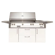 Alfresco Deluxe 56-Inch Stainless Steel Freestanding Gas Grill w/ Rotisserie, Side Burner & Sear Zone - Patioscape Outdoors