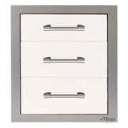 Alfresco 17-Inch Stainless Steel Soft-Close Triple Drawer - Patioscape Outdoors